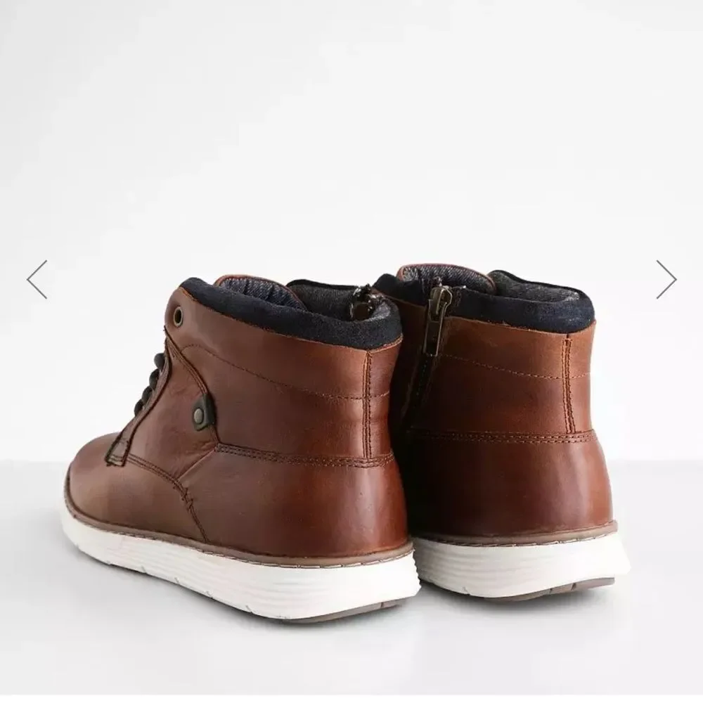 Crevo Finnegan Leather Boot BLACK 10.5 STITCH‎ FIX NWT IN PACKAGE